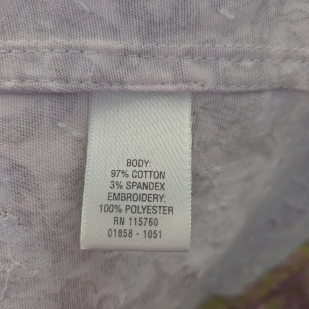 Pastel Floral Patchwork Snap Closure Embroidered … - image 7